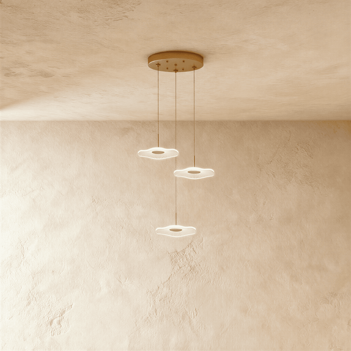 Freyza - LotusGlow | Modern Elegant Iron Chandelier Light with Lotus-Shaped Shades