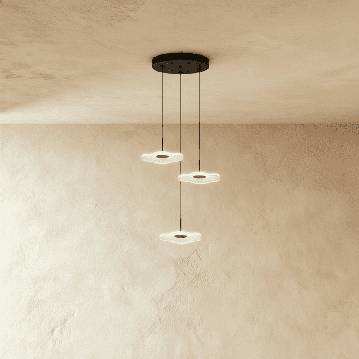 Freyza - LotusGlow | Modern Elegant Iron Chandelier Light with Lotus-Shaped Shades