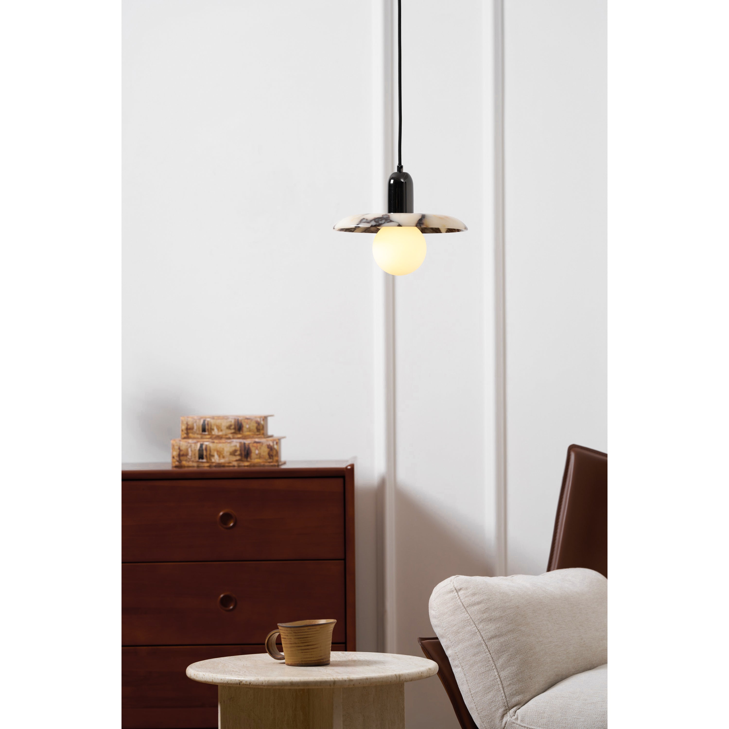 Freyza | Suspension en marbre Ulcaran – Luminaire suspendu en marbre pour cuisine et salle à manger
