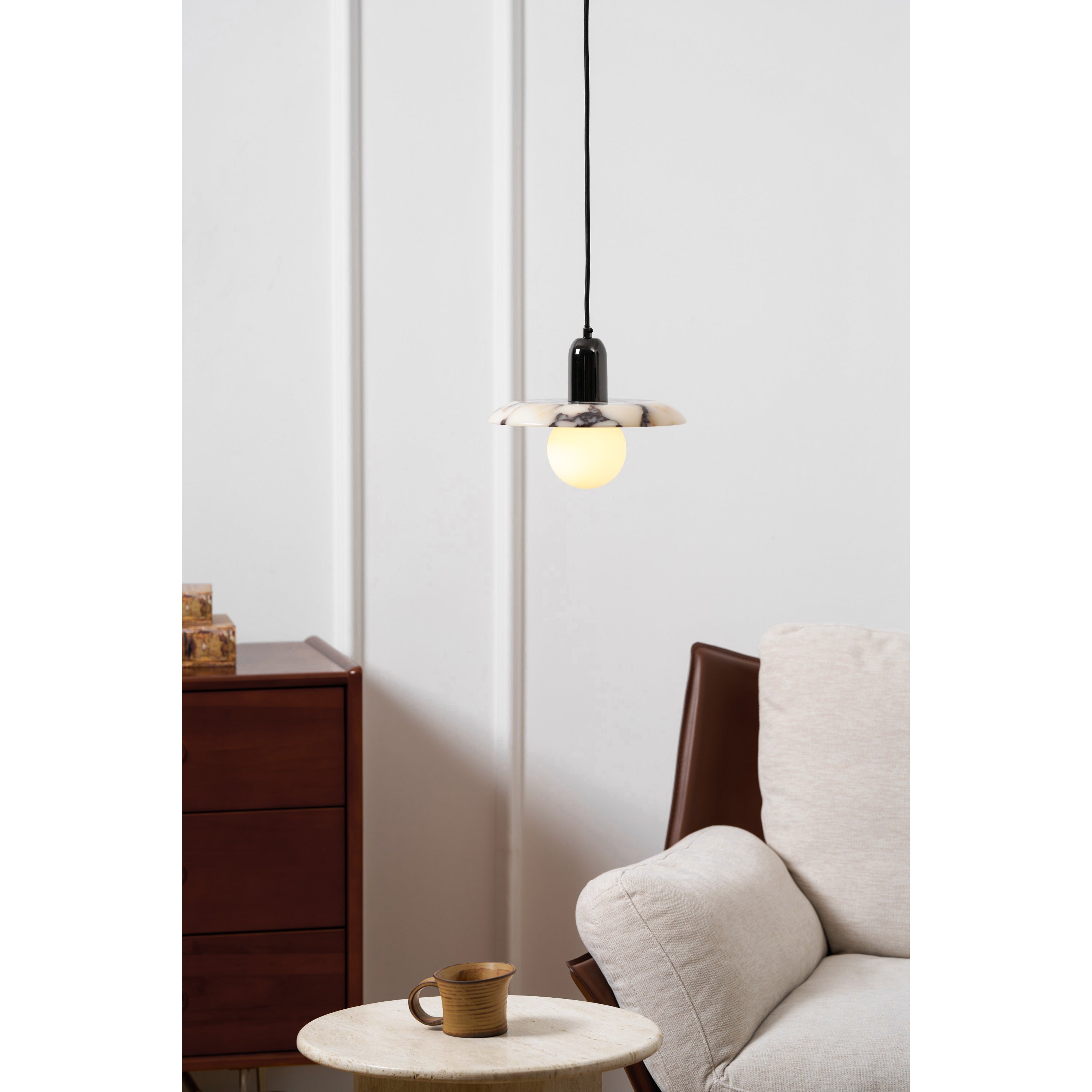 Freyza | Suspension en marbre Ulcaran – Luminaire suspendu en marbre pour cuisine et salle à manger