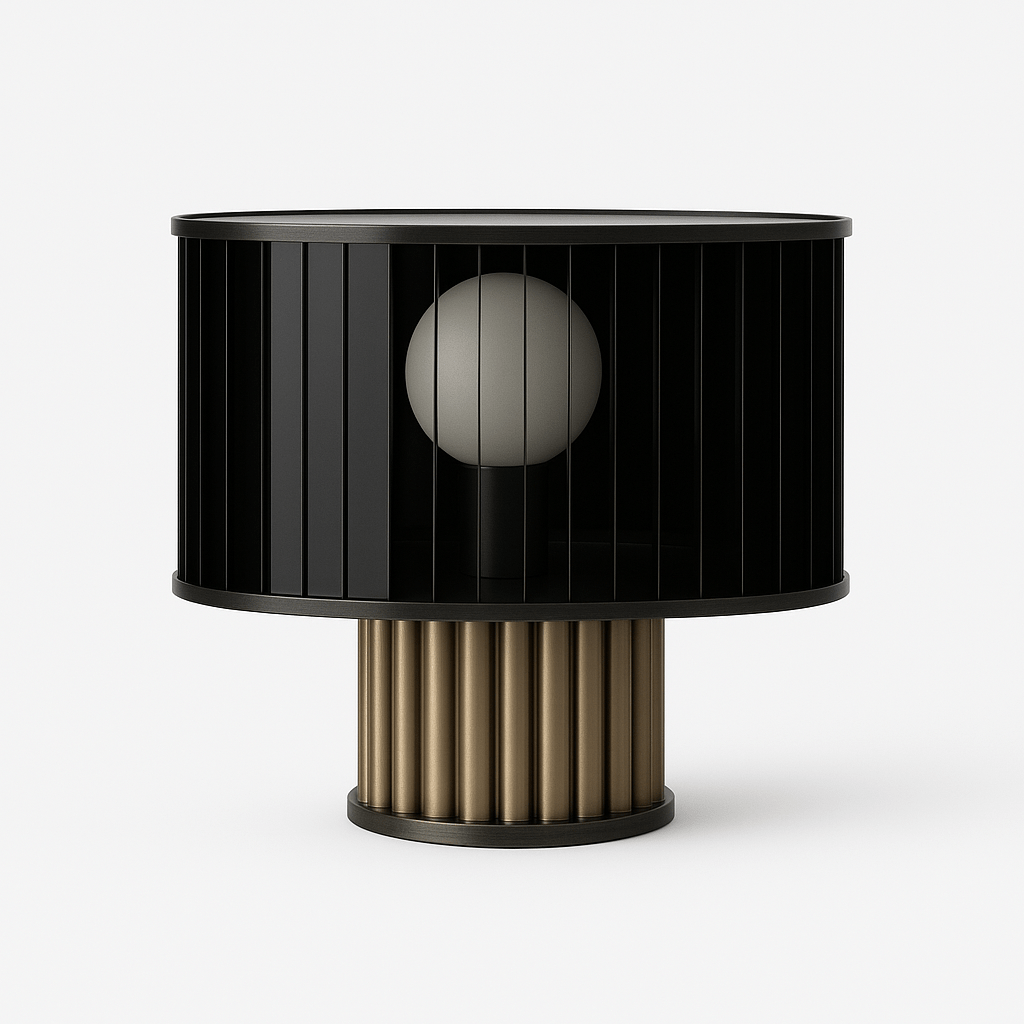 LuceoGlow | Elegant Modern Glass Table Lamp for Living Room and Bedroom 0