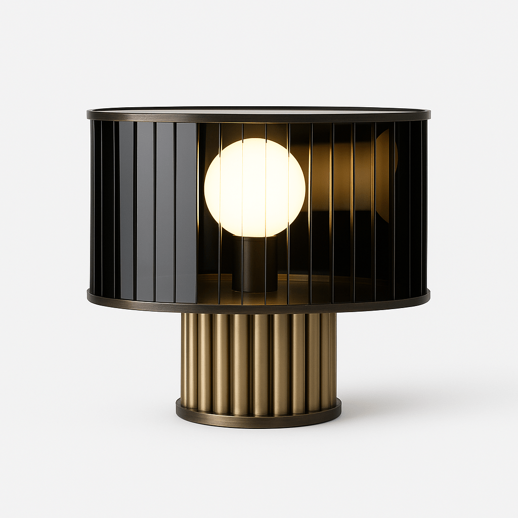 LuceoGlow | Elegant Modern Glass Table Lamp for Living Room and Bedroom 1