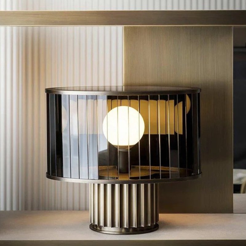 LuceoGlow | Elegant Modern Glass Table Lamp for Living Room and Bedroom 2