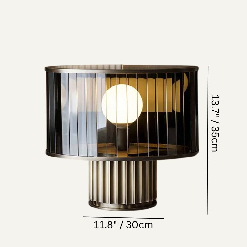 LuceoGlow | Elegant Modern Glass Table Lamp for Living Room and Bedroom 6