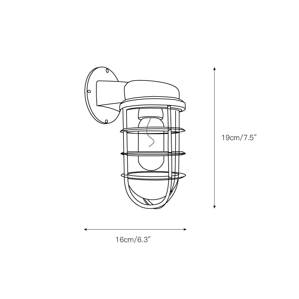 Freyza | Ozorel Vintage Unique Glass Wall Light – Vintage Bedroom Hallway