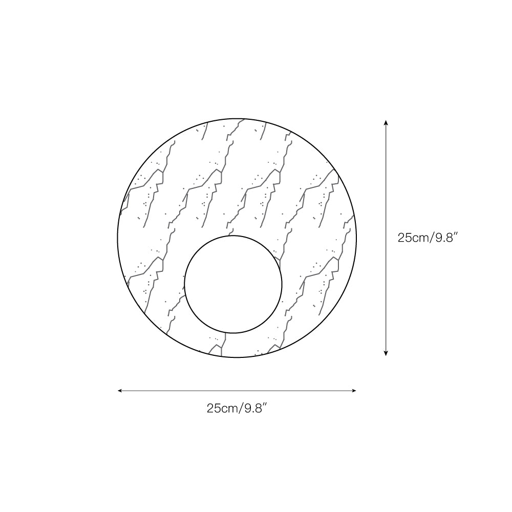 Freyza | Uphae Nordic Round Glass Marble Wall Light – Nordic Bedroom Hallway