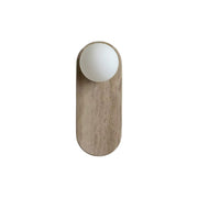 Freyza | Viphaor Beige Travertine Glass Wall Light – Bedroom Hallway