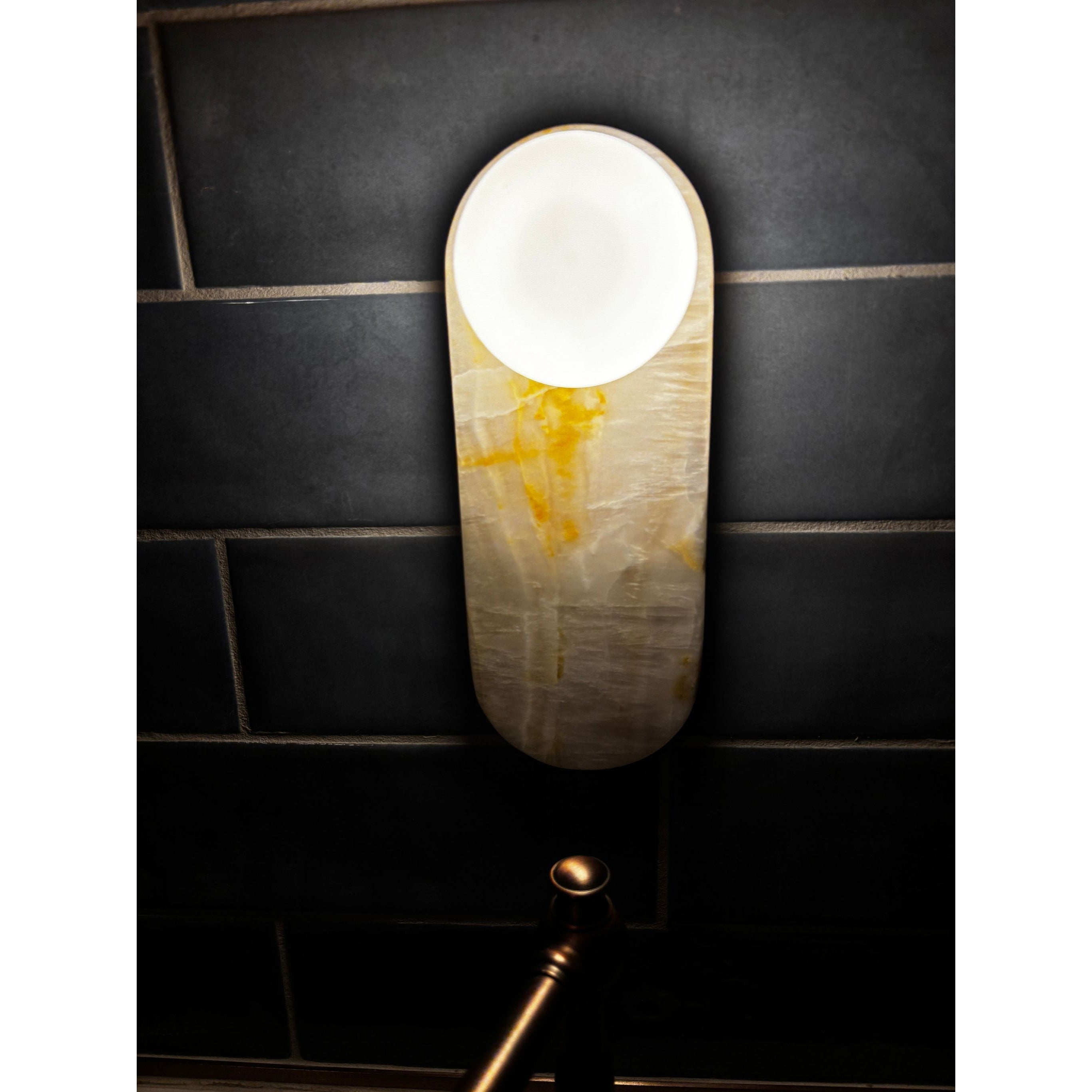 Freyza | Applique murale en marbre jade Syraeia – chambre, couloir
