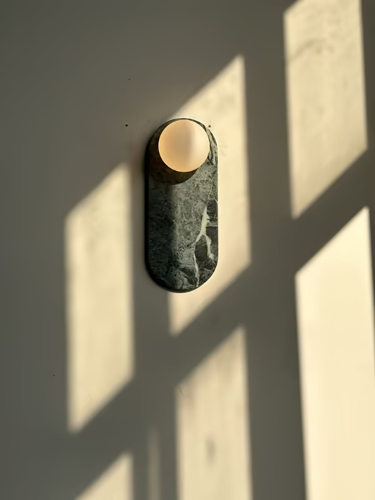 Freyza | Lucie Nordic Oval Glass Marble Wall Light – Nordic Bedroom Hallway