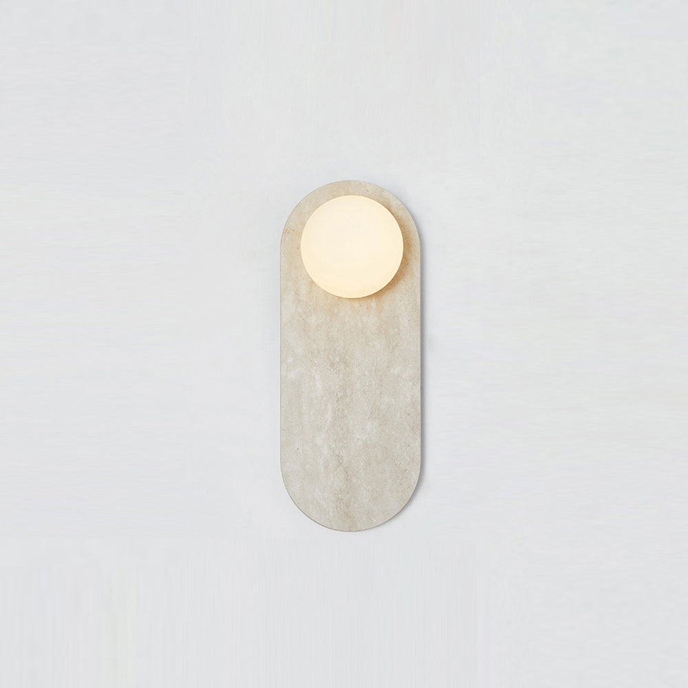 Freyza | Lucie Nordic Oval Glass Marble Wall Light – Nordic Bedroom Hallway