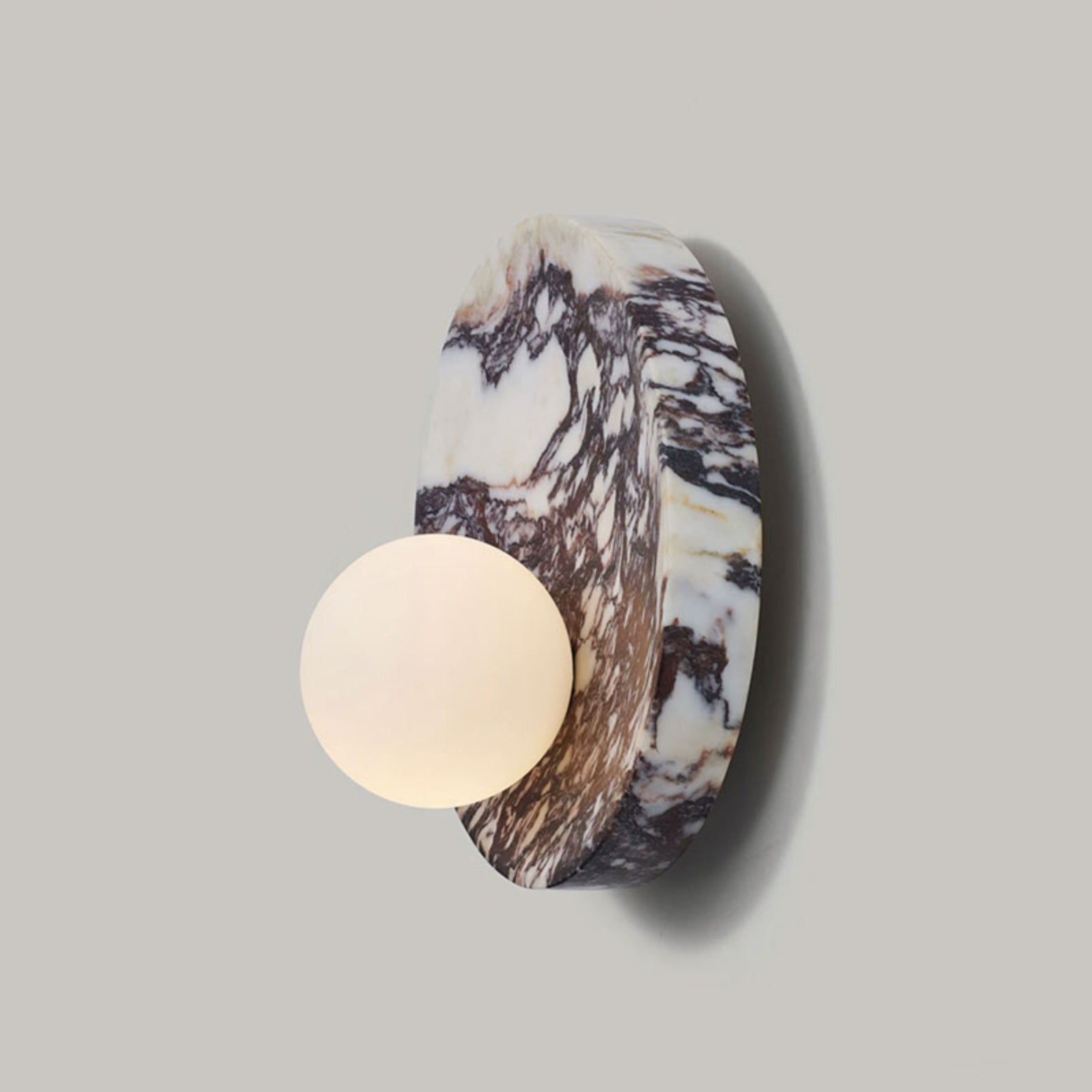 Freyza | Uphae Nordic Round Glass Marble Wall Light – Nordic Bedroom Hallway