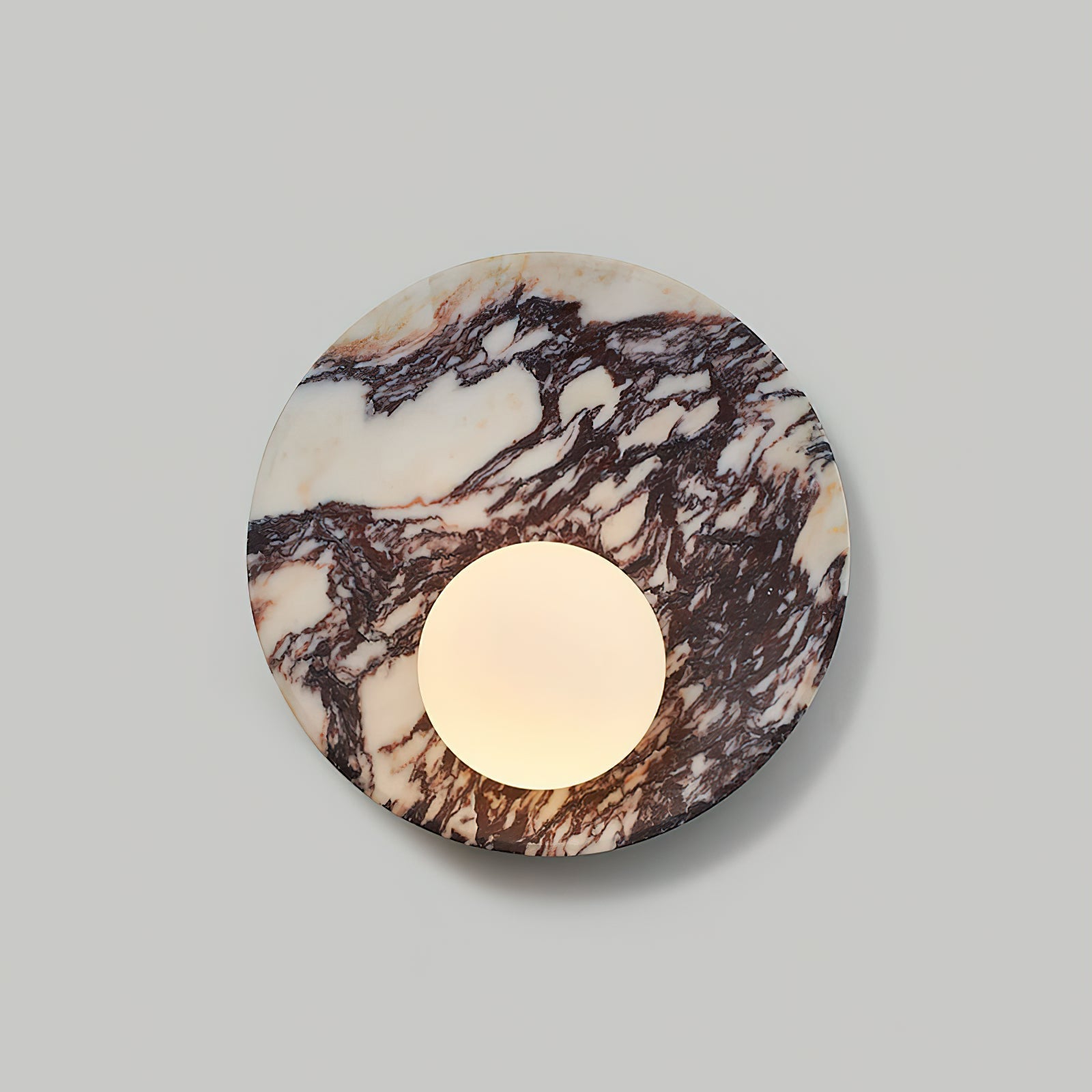 Freyza | Uphae Nordic Round Glass Marble Wall Light – Nordic Bedroom Hallway