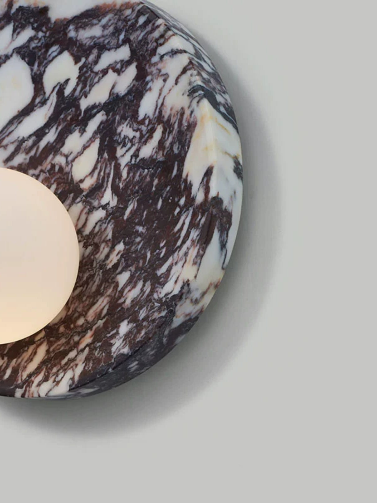 Freyza | Uphae Nordic Round Glass Marble Wall Light – Nordic Bedroom Hallway