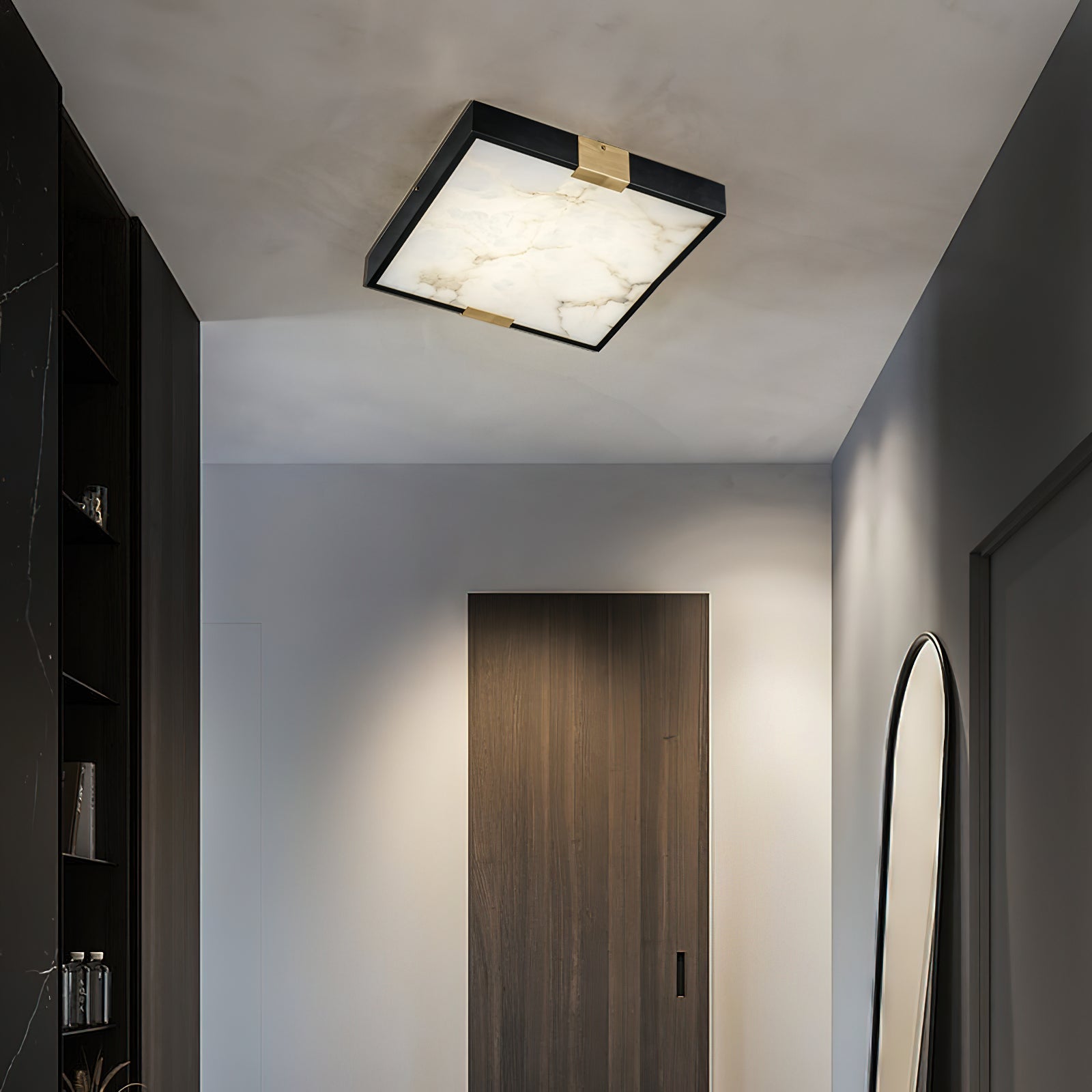 Freyza | Uphaara Alabaster Ceiling Ceiling Light – Bedroom Living Room