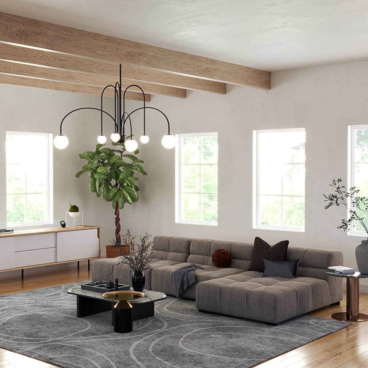 Freyza - LucilleGlow | Elegant Contemporary Art Deco Chandelier Design