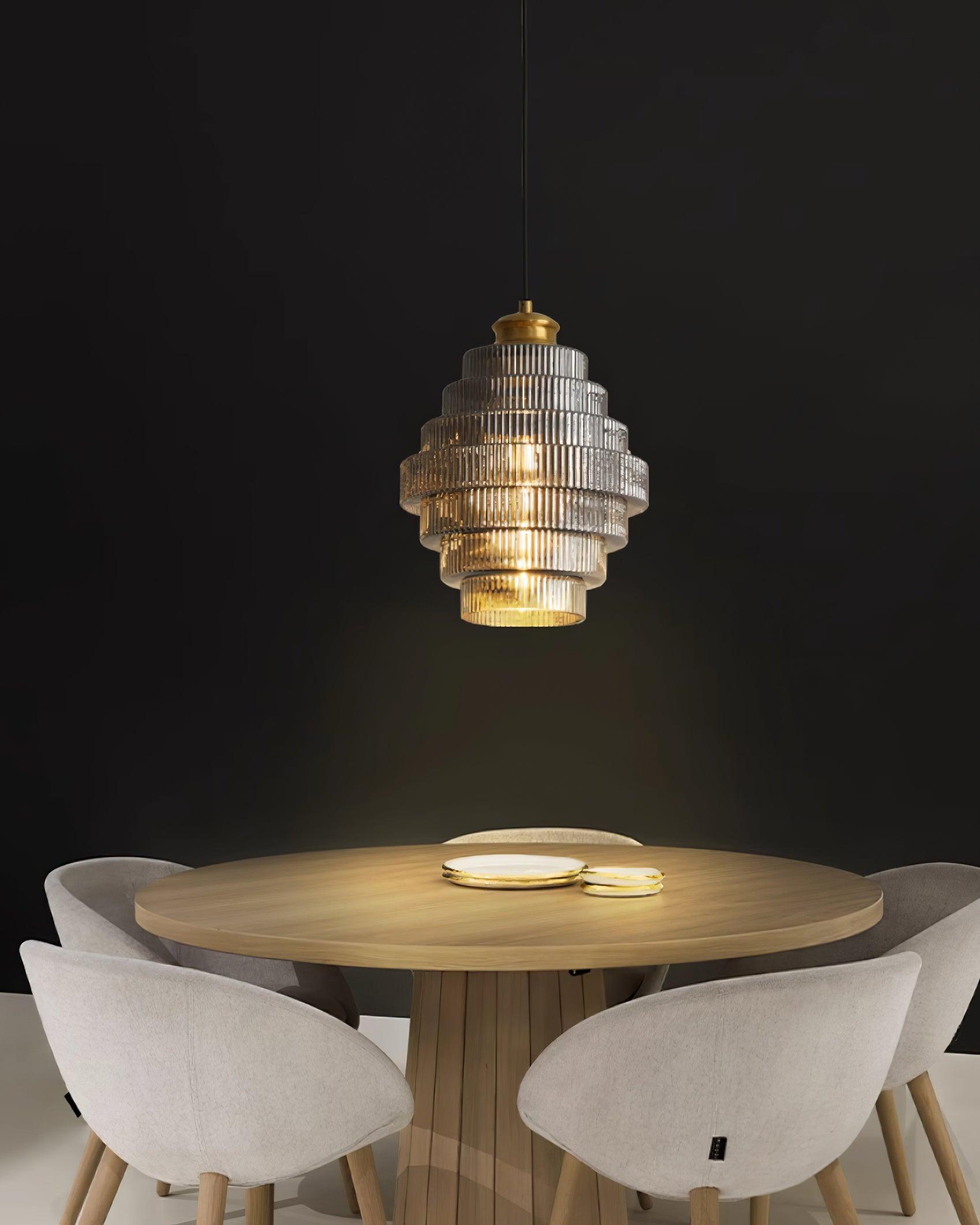 Suspension en verre Freyza | Amara – Luminaire suspendu en verre pour cuisine et salle à manger