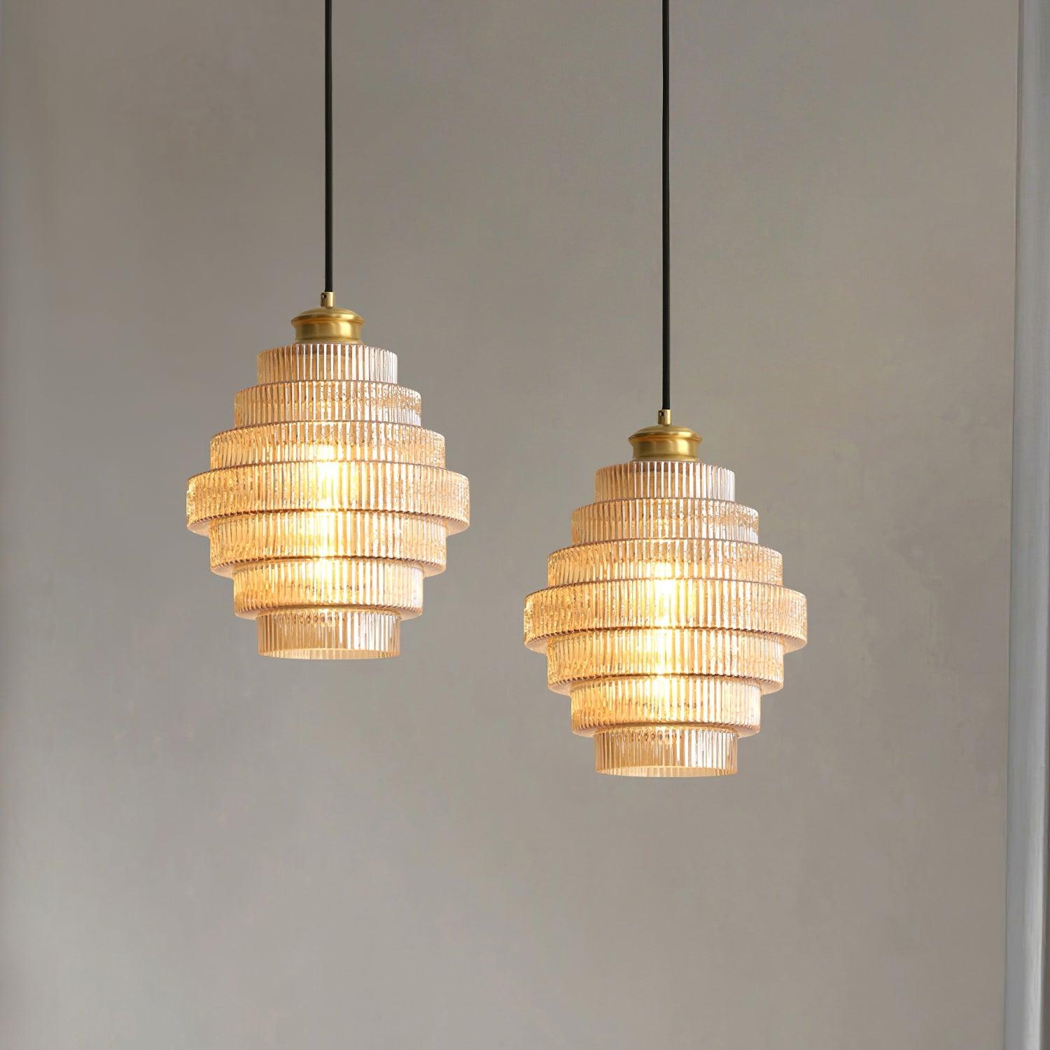 Suspension en verre Freyza | Amara – Luminaire suspendu en verre pour cuisine et salle à manger