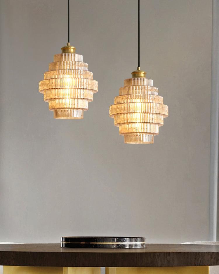 Suspension en verre Freyza | Amara – Luminaire suspendu en verre pour cuisine et salle à manger