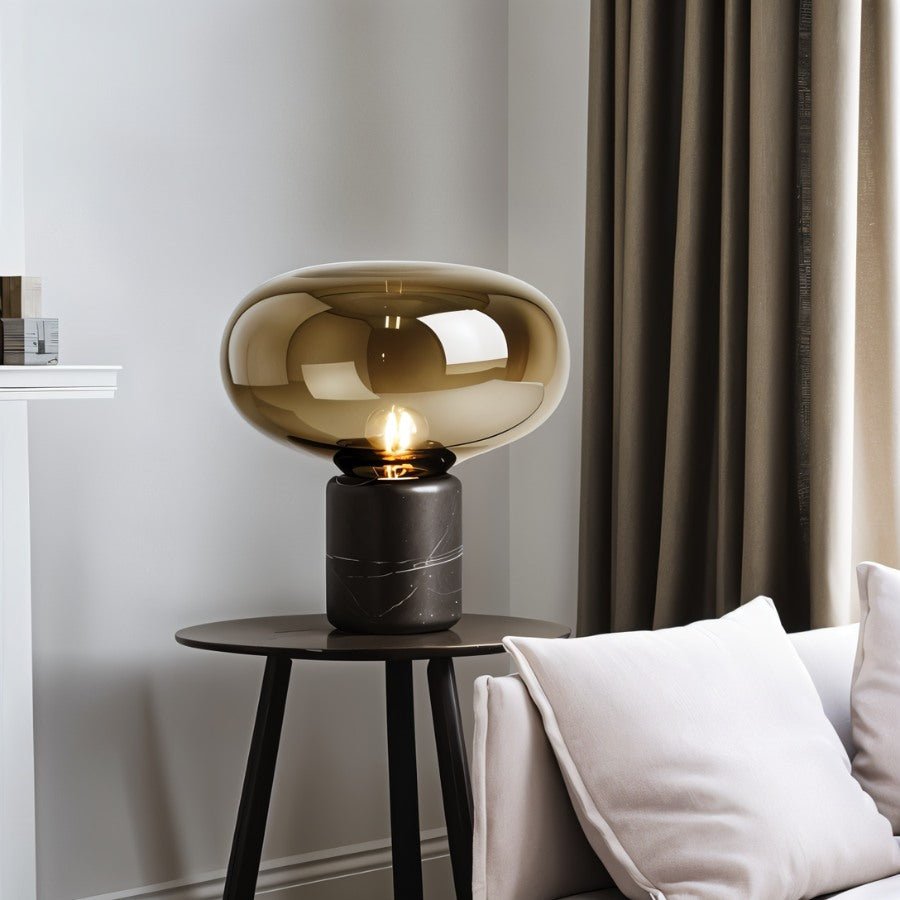 Lueur | Elegant Marble and Glass Table Lamp for Modern Interiors 4