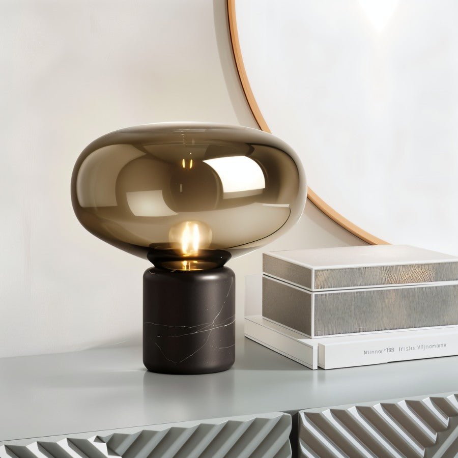 Lueur | Elegant Marble and Glass Table Lamp for Modern Interiors 6
