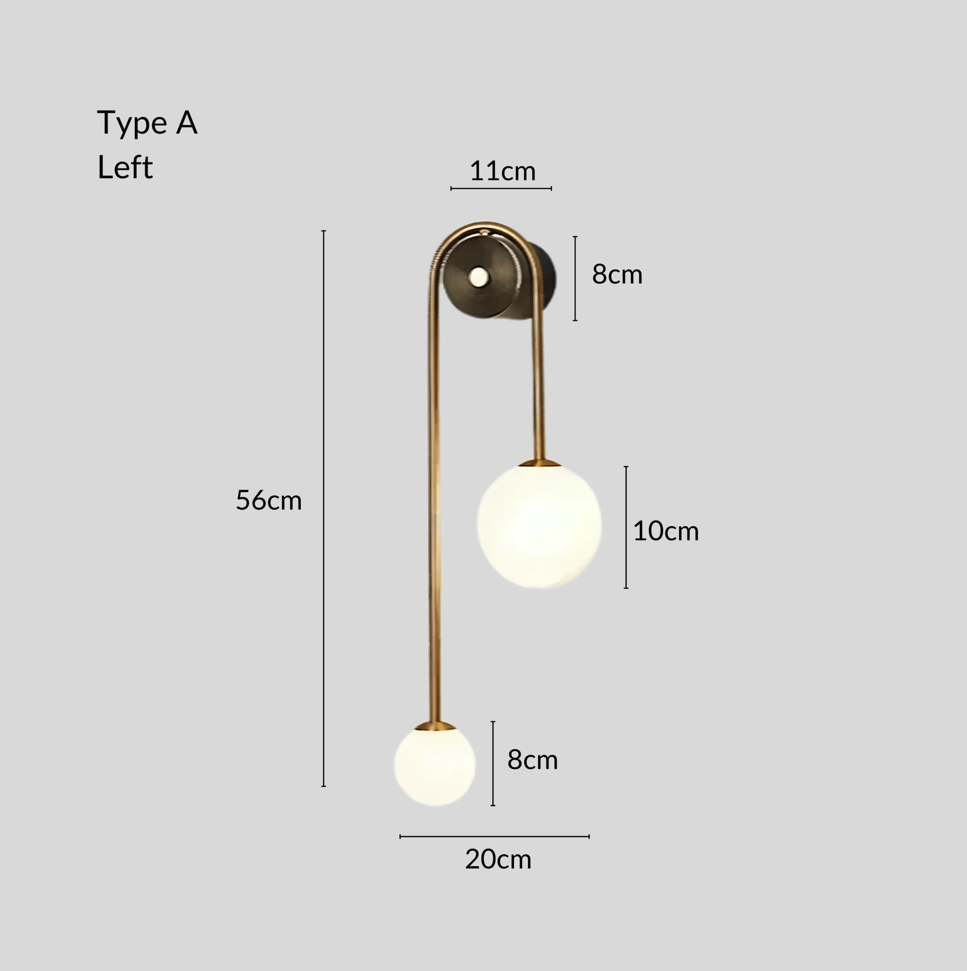LuminaBrass | Elegant Sculptural Minimalist Wall Light Fixture 0