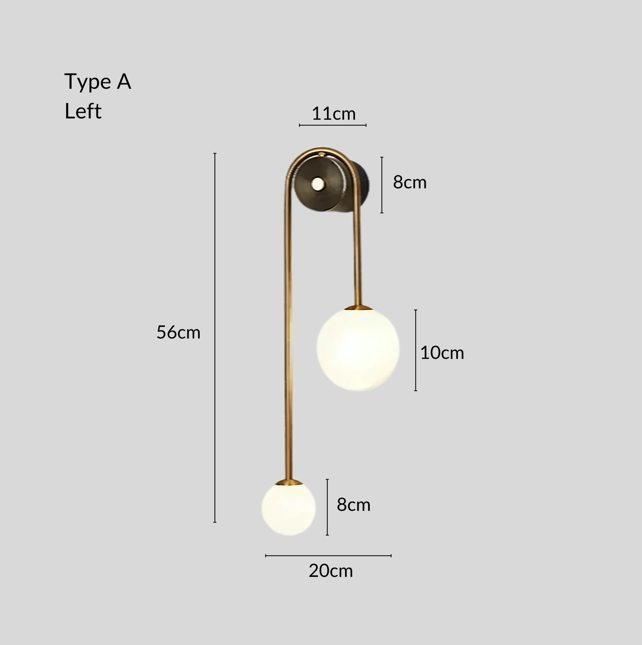 LuminaBrass | Elegant Sculptural Minimalist Wall Light Fixture 0