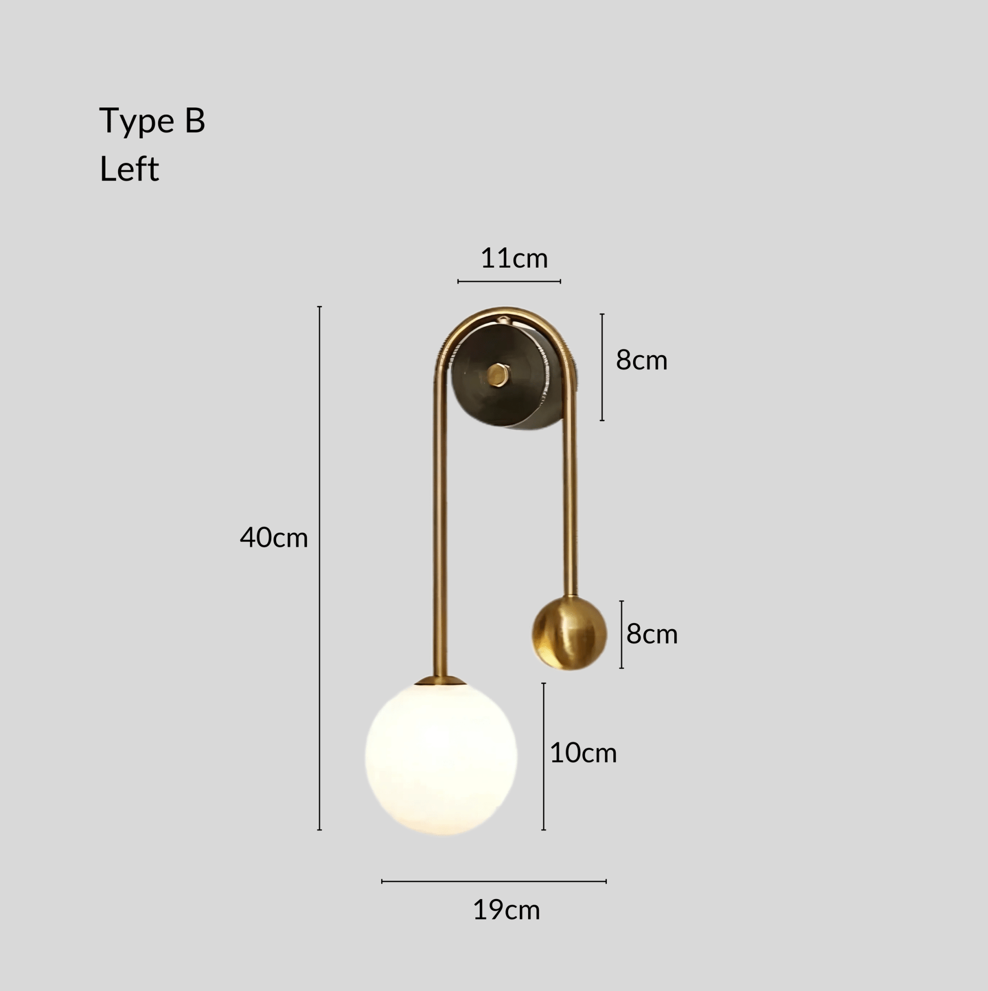 LuminaBrass | Elegant Sculptural Minimalist Wall Light Fixture 10