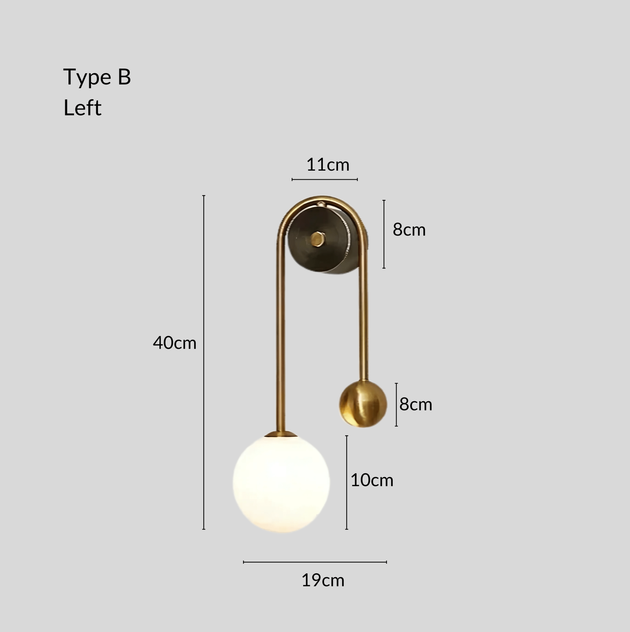 LuminaBrass | Elegant Sculptural Minimalist Wall Light Fixture 10