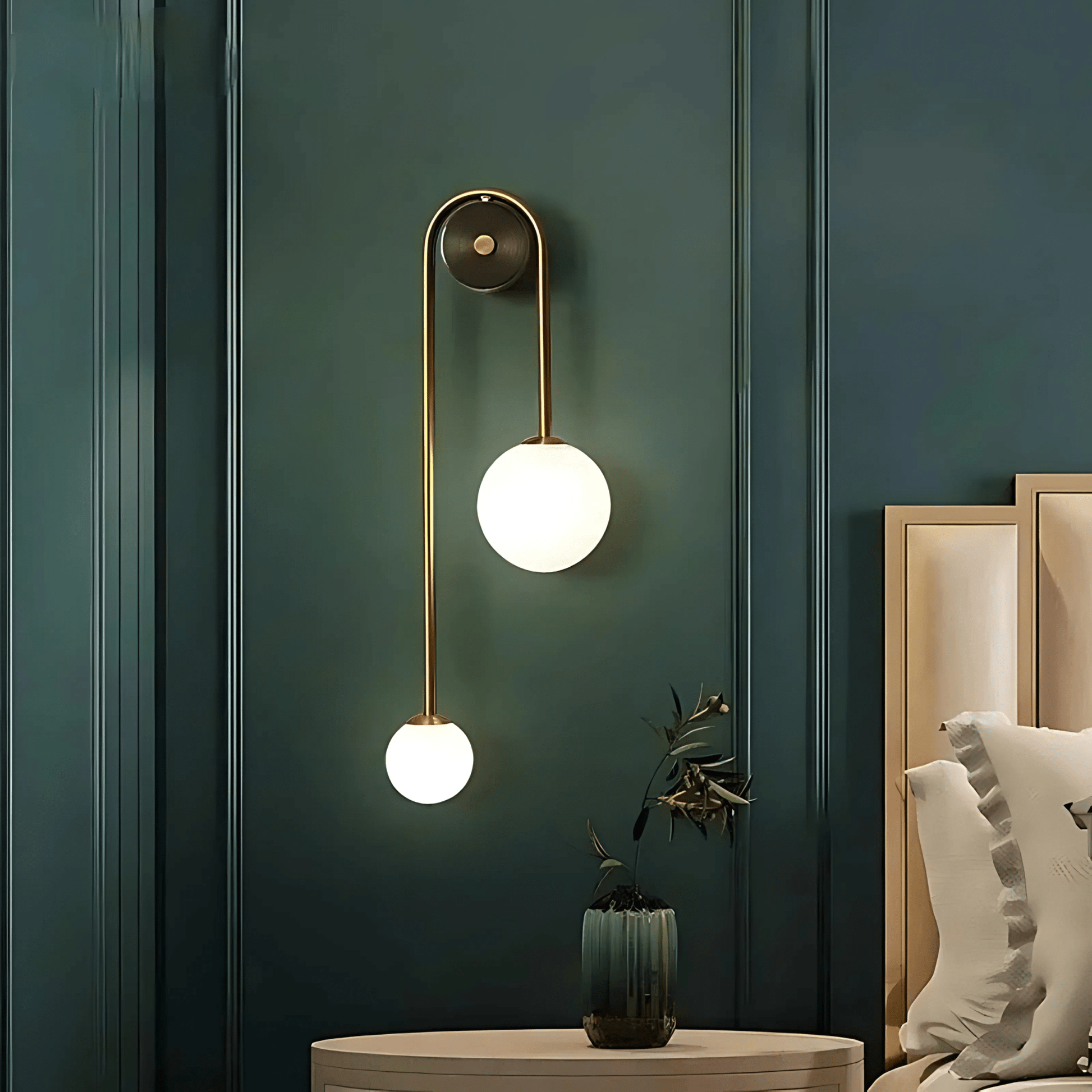LuminaBrass | Elegant Sculptural Minimalist Wall Light Fixture 5