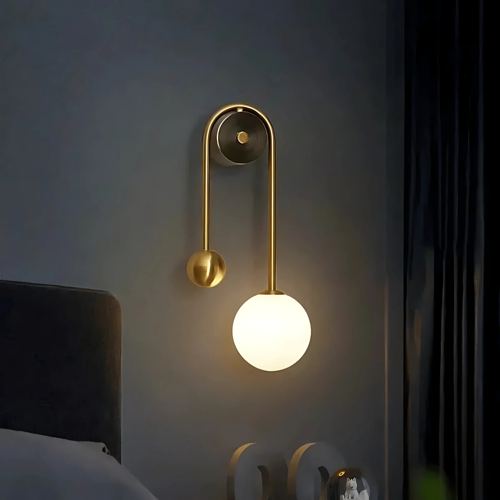LuminaBrass | Elegant Sculptural Minimalist Wall Light Fixture 7