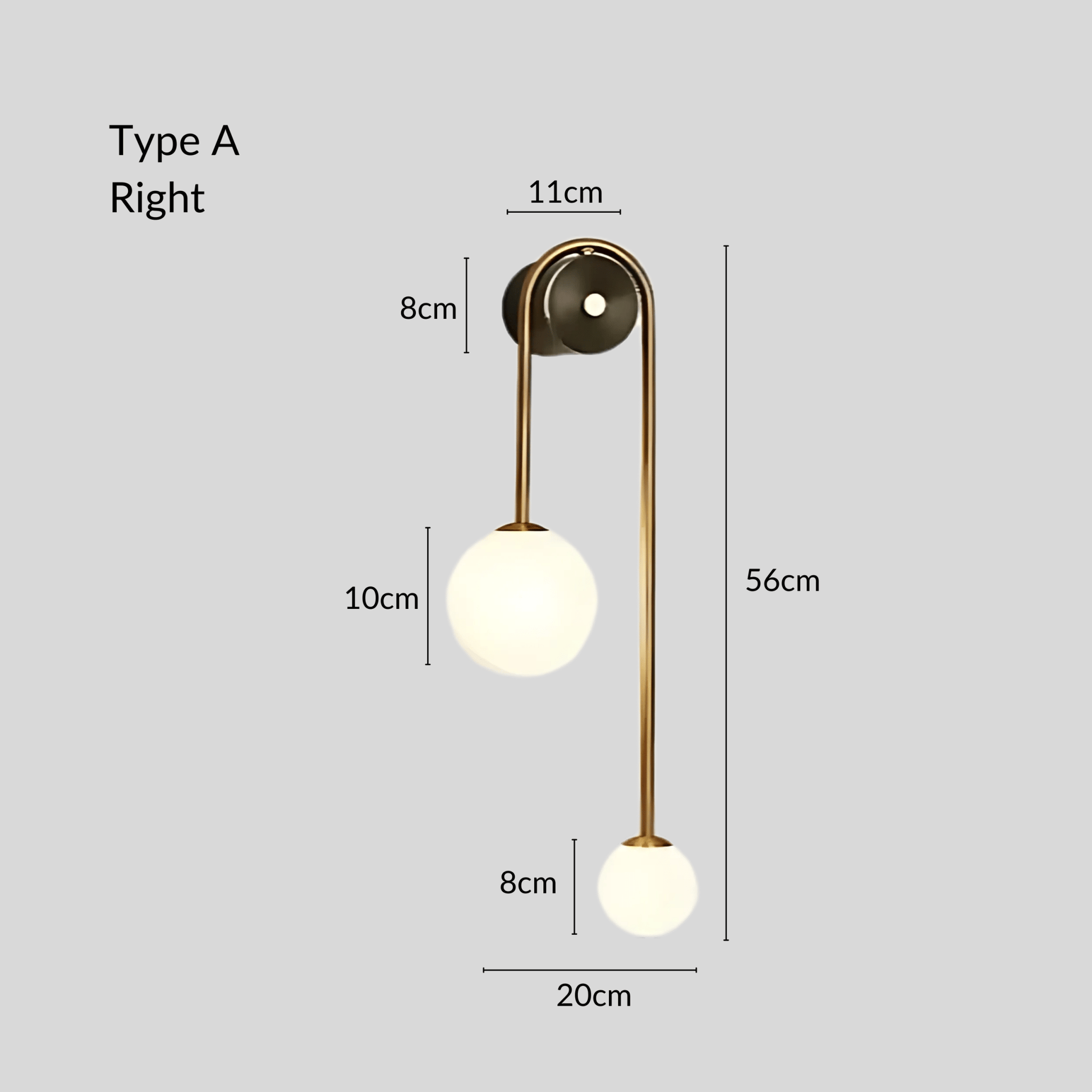 LuminaBrass | Elegant Sculptural Minimalist Wall Light Fixture 9