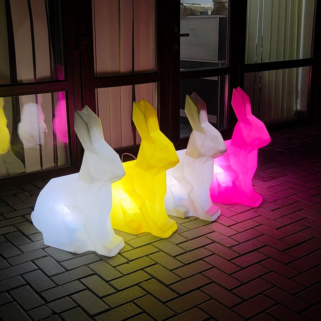 LuminaraBunny | Customizable Colorful LED Garden Statue Ornaments 2