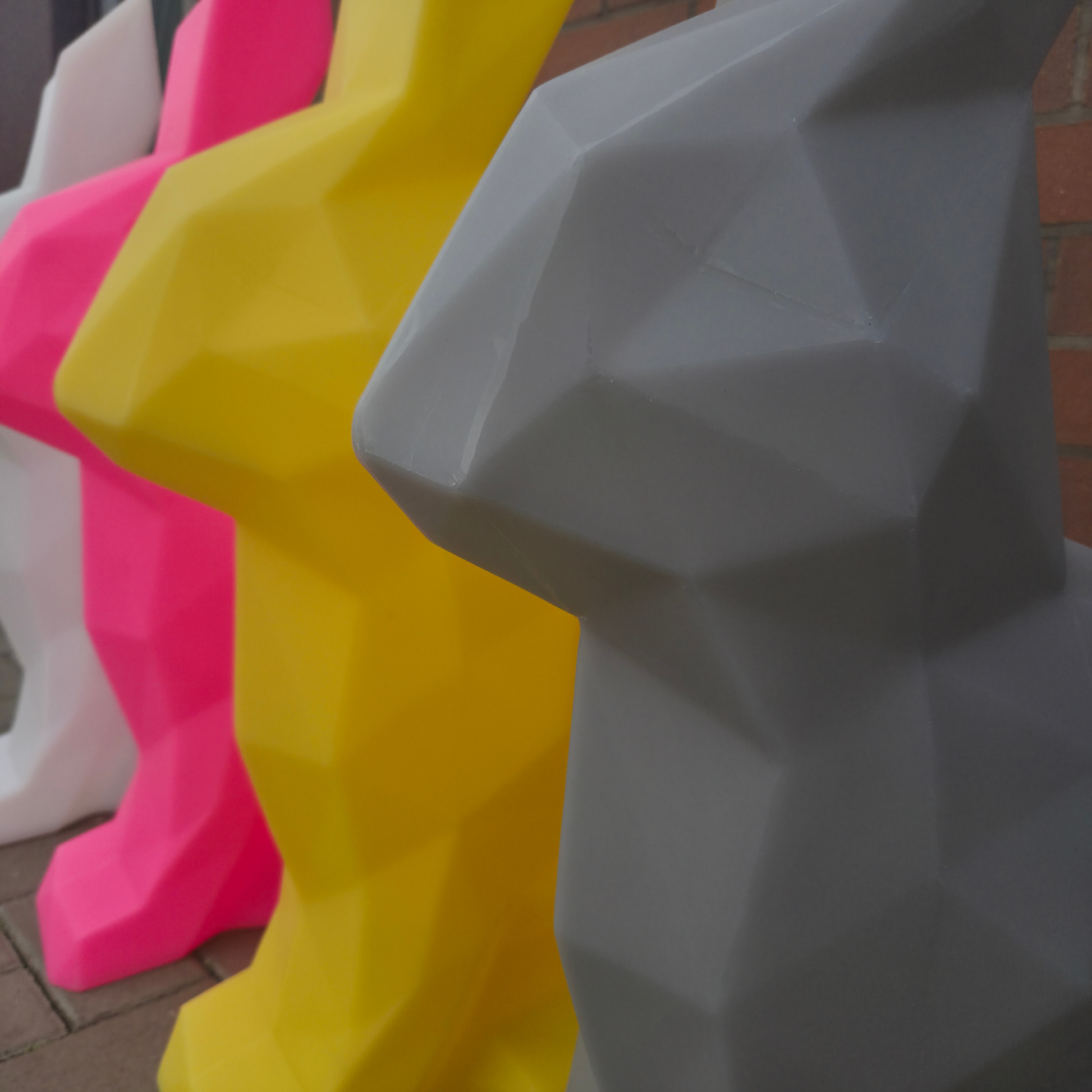 LuminaraBunny | Customizable Colorful LED Garden Statue Ornaments 3
