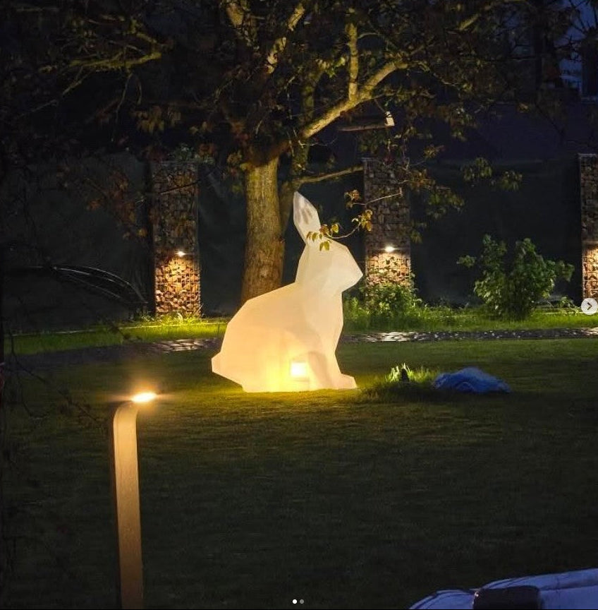LuminaraBunny | Customizable Colorful LED Garden Statue Ornaments 4