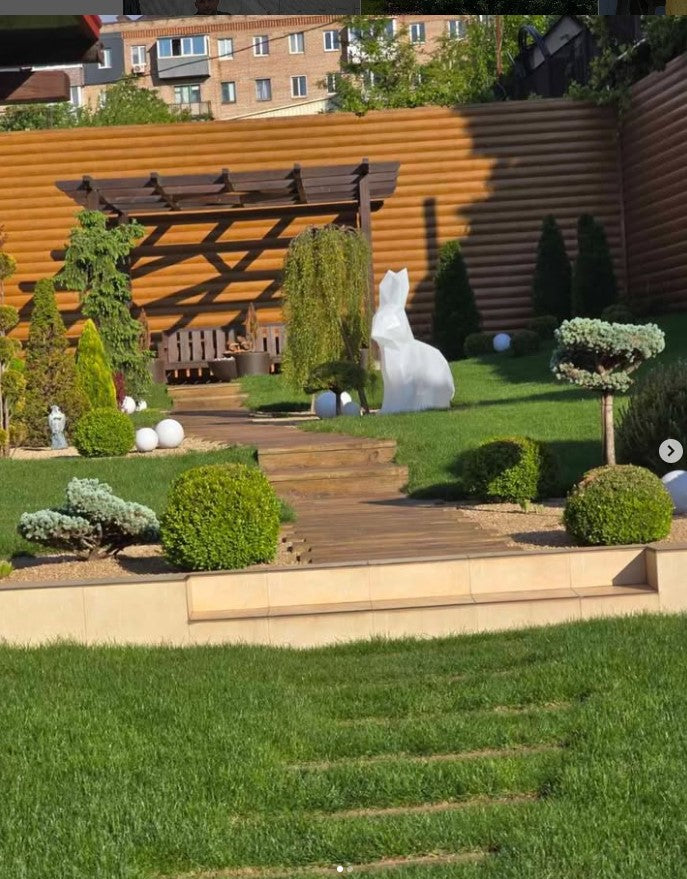 LuminaraBunny | Customizable Colorful LED Garden Statue Ornaments 5