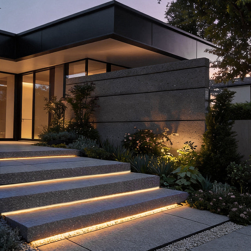 Freyza - LuminaraFlex | Vielseitige wasserdichte LED-Stufenlicht-Streifen für den Außenbereich in a styled room