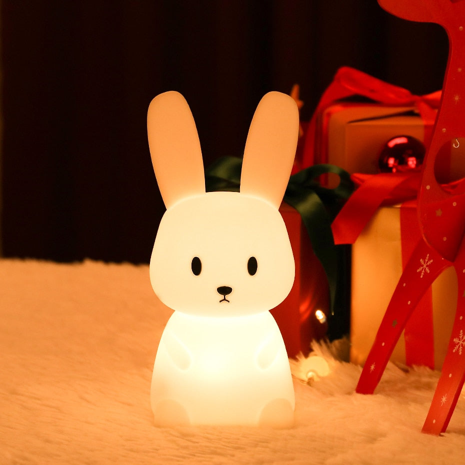 LuminaraGlow | Charming Touch LED Night Light Wall Clock for Kids 2