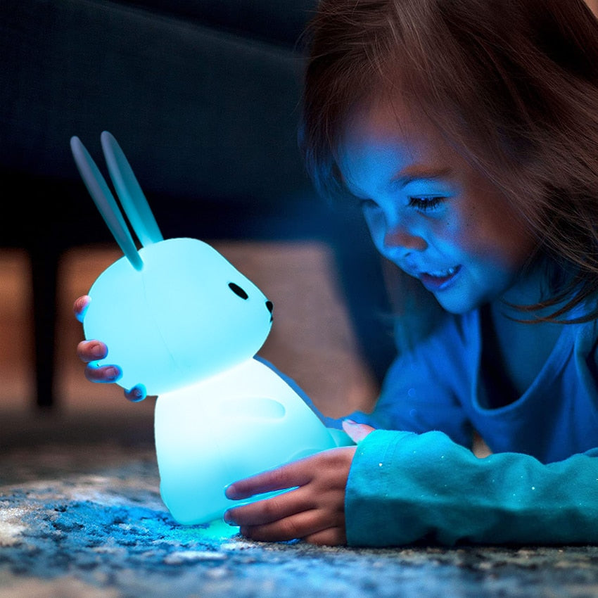 LuminaraGlow | Charming Touch LED Night Light Wall Clock for Kids 3