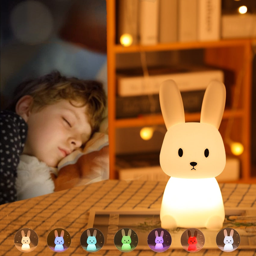 LuminaraGlow | Charming Touch LED Night Light Wall Clock for Kids 4