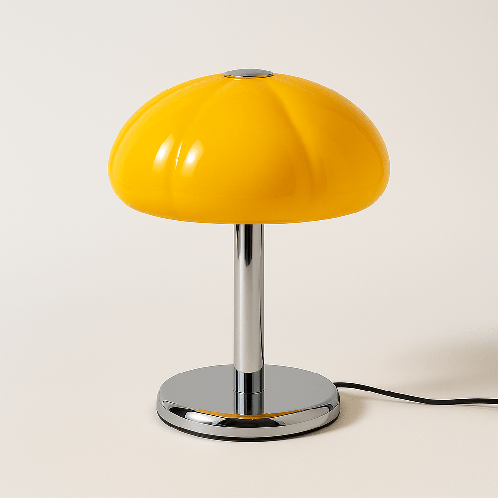 LuminaraGlow | Elegant Mid-Century Modern Table Lamp for Bedside or Desk 0