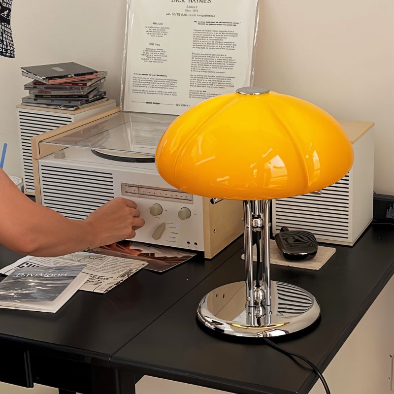 LuminaraGlow | Elegant Mid-Century Modern Table Lamp for Bedside or Desk 5