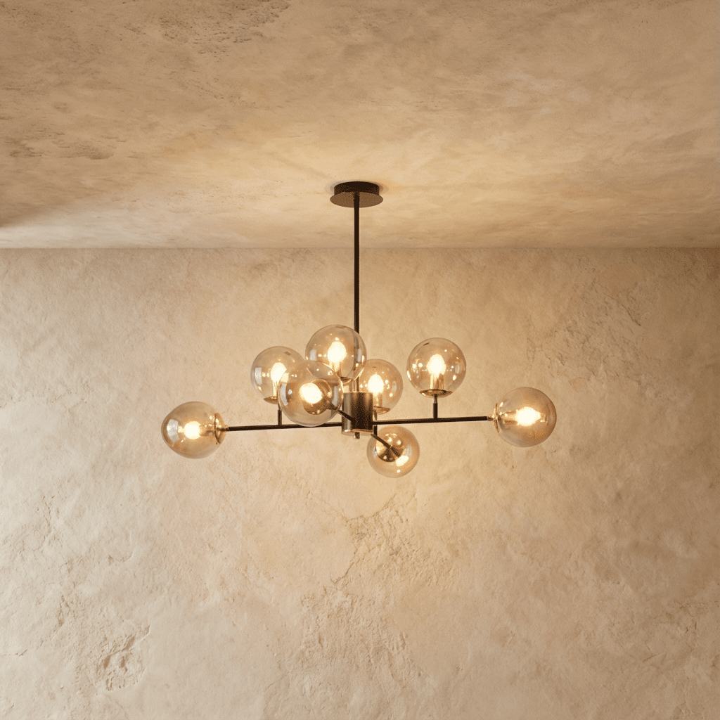 Freyza - LuminaraGlow | Elegant Modern Iron Glass Dining Room Chandelier Light