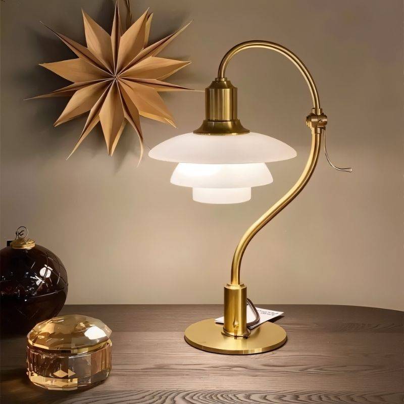 LuminaraGlow | Elegant Modern Table Lamp for Bedside or Desk Use 0