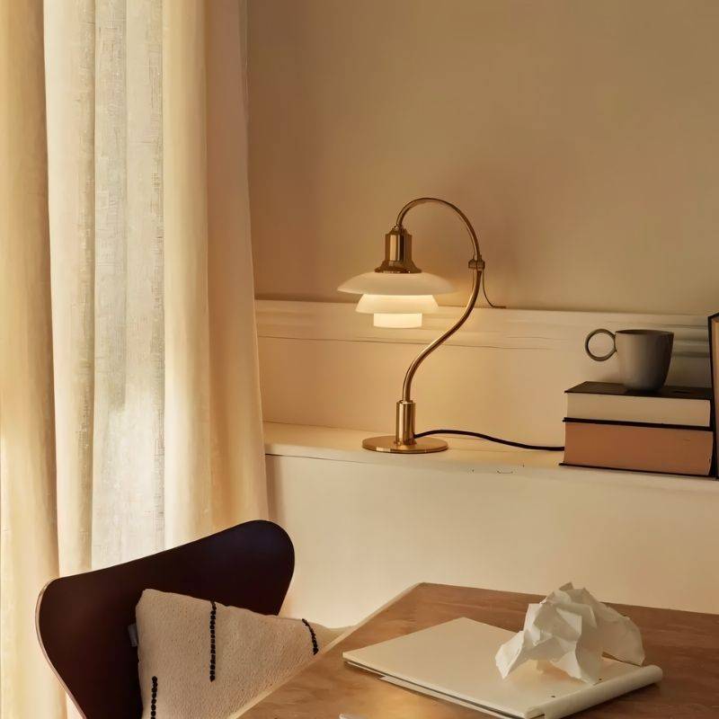 LuminaraGlow | Elegant Modern Table Lamp for Bedside or Desk Use 1