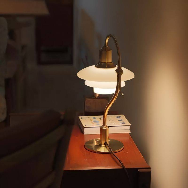 LuminaraGlow | Elegant Modern Table Lamp for Bedside or Desk Use 2