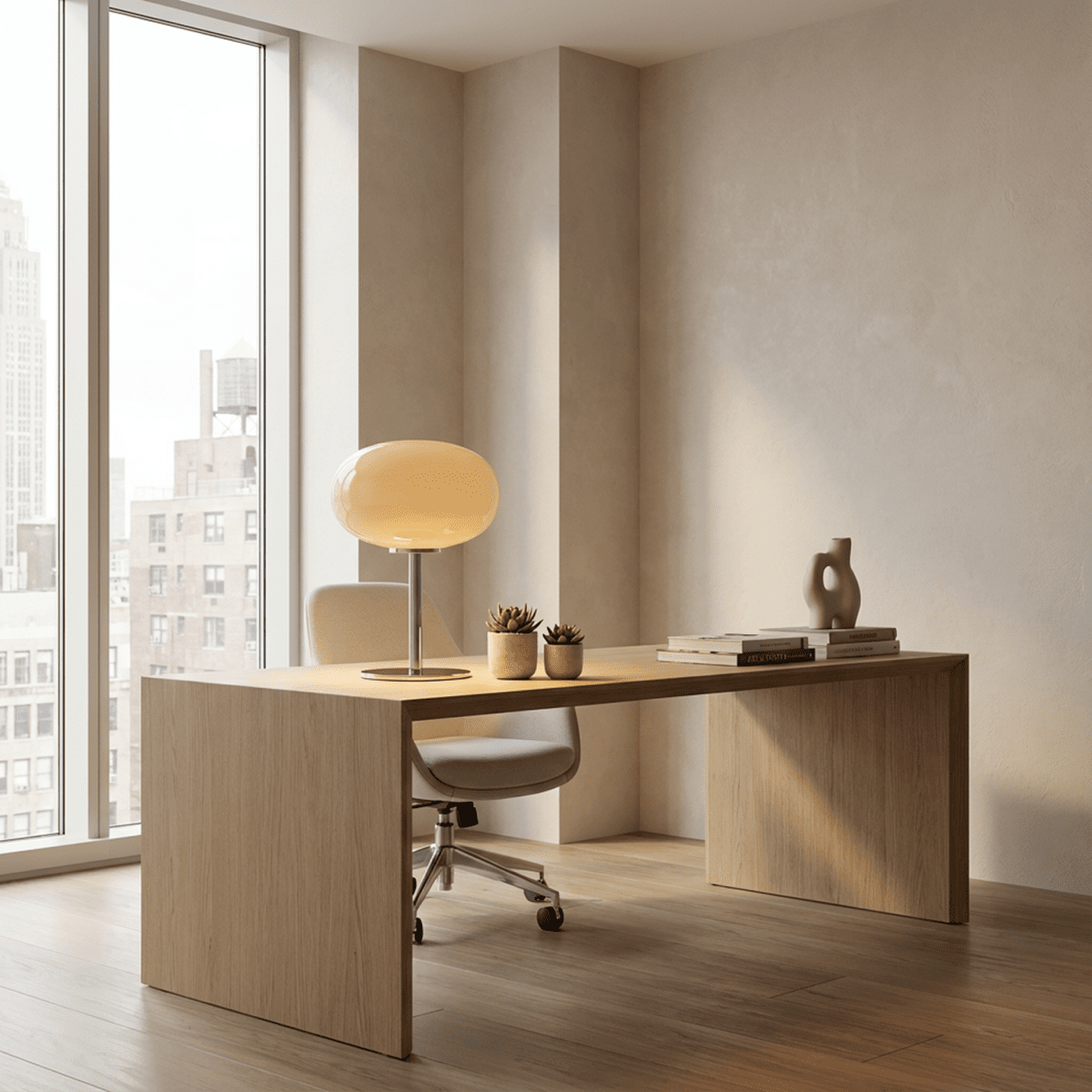 LuminaraGlow | Elegant Retro Glass Table Lamp for Bedroom or Desk 4