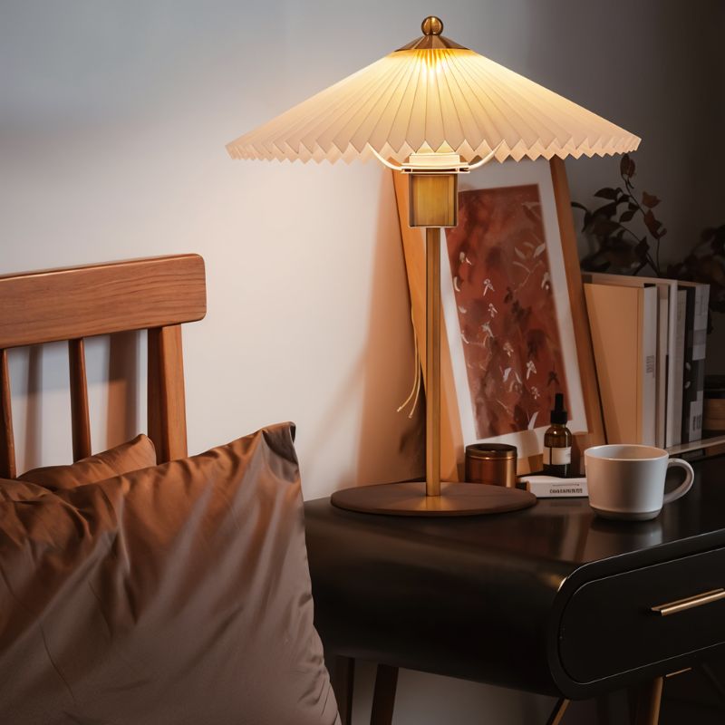 LuminaraGlow | Elegant Retro Table Lamp for Bedside & Living Room 0