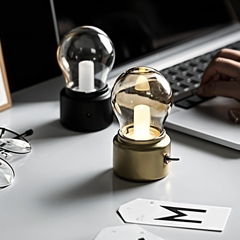 LuminaraGlow | Vintage Minimalist USB Rechargeable Table Lamp 3