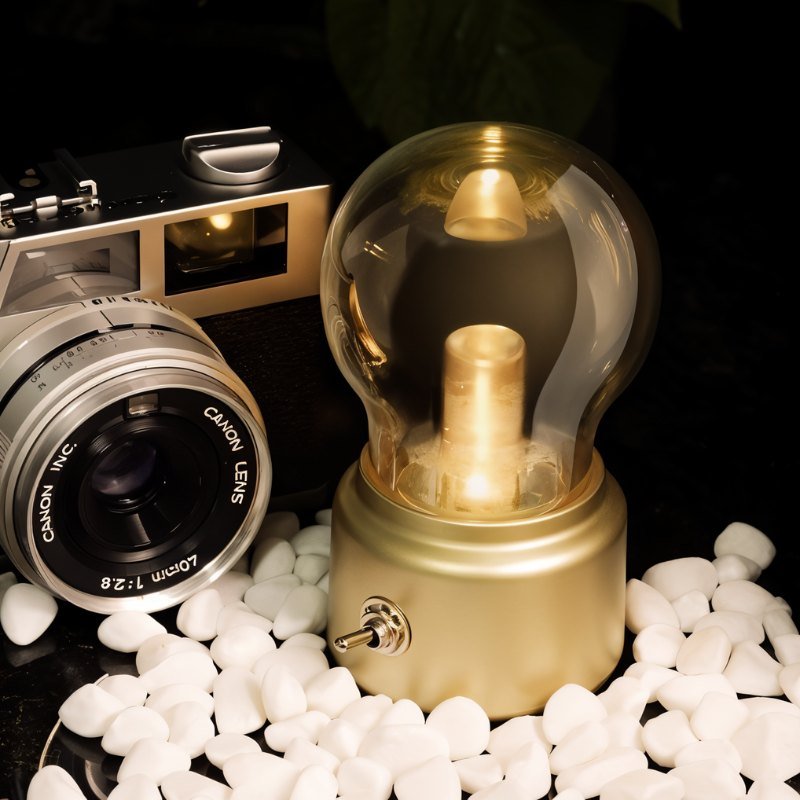LuminaraGlow | Vintage Minimalist USB Rechargeable Table Lamp 5