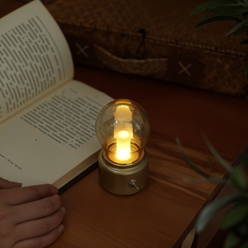 LuminaraGlow | Vintage Minimalist USB Rechargeable Table Lamp 6